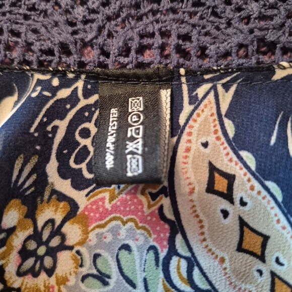 Semi-Sheer Cover Up with Lace Edging - Picture 5 of 6